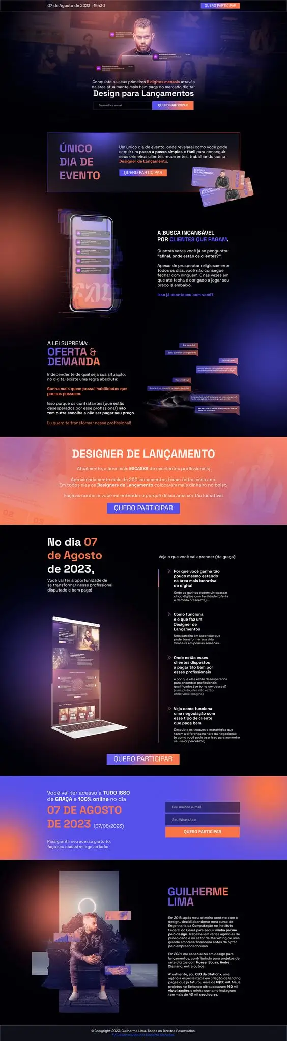 Landing page